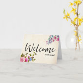 Persoonlijke eenvoudige Elegante welkom bij het te Kaart (Gele Bloem)