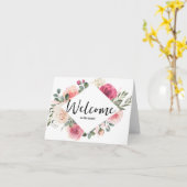 Persoonlijke eenvoudige Elegante Welkom bij het te Kaart (Gele Bloem)