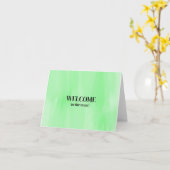 Persoonlijke eenvoudige Elegante welkom bij het te Kaart (Gele Bloem)