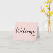 Persoonlijke eenvoudige Elegante welkom bij het te Kaart (Gele Bloem)