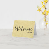 Persoonlijke eenvoudige Elegante welkom bij het te Kaart (Gele Bloem)