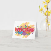 Persoonlijke eenvoudige Elegante welkom bij het te Kaart (Gele Bloem)