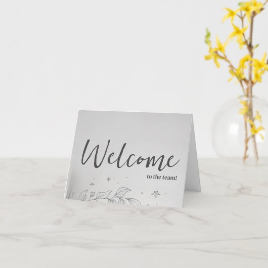 Persoonlijke eenvoudige Elegante welkom bij het te Kaart (Gele Bloem)