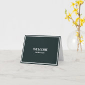 Persoonlijke eenvoudige Elegante Welkom bij het te Kaart (Gele Bloem)