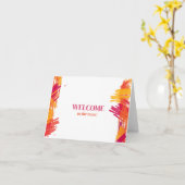 Persoonlijke eenvoudige Elegante welkom bij het te Kaart (Gele Bloem)