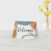 Persoonlijke eenvoudige Elegante welkom bij het te Kaart (Gele Bloem)