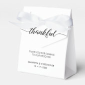 Persoonlijke eenvoudige en elegante bruiloft bedankdoosjes (Voorkant Zijde)