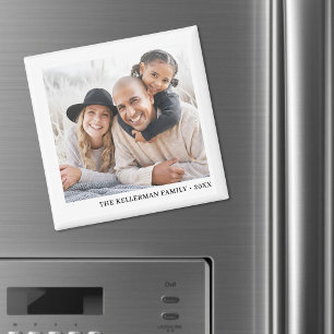 Persoonlijke Eenvoudige Familie Foto Magneet