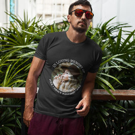 Persoonlijke eenvoudige foto-naam & datumherinneri t-shirt