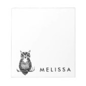 Persoonlijke eenvoudige geïllustreerde sleepnetten notitieblok (Voorkant)