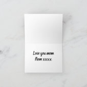 Persoonlijke, eenvoudige Kaart voor Happy Moederda (Binnen)