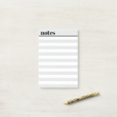 Persoonlijke eenvoudige minimale plaknotities, 10 post-it® notes (Op bureau)