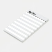 Persoonlijke eenvoudige minimale plaknotities, 10 post-it® notes (Schuin)