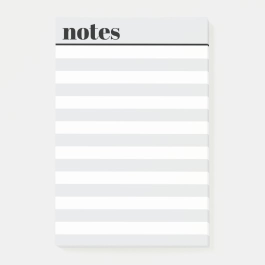 Persoonlijke eenvoudige minimale plaknotities, 10 post-it® notes (Voorkant)