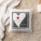 Persoonlijke Eenvoudige Moderne Liefdesvogels Rode Kussen (Deken)