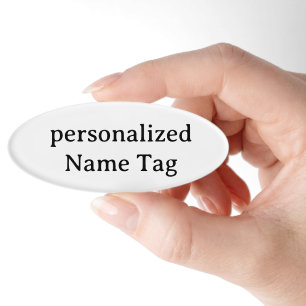 persoonlijke eenvoudige Naamlabel 7,62 cm x 2,54 c Naambadge
