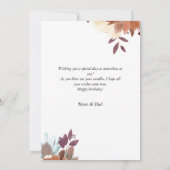 Persoonlijke, eenvoudige, stijlvolle foto van Birt Kaart (Achterkant)