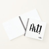 Persoonlijke eenvoudige vierkantskunst notitieboek (Binnen)