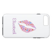 Persoonlijke, eenvoudige witte, kleurrijke hartlam Case-Mate iPhone case (Achterkant (Horizontaal))