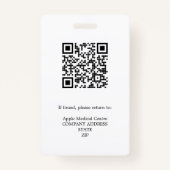 Persoonlijke eerste antwoordapparaat voor foto-ID- Badge (Achterkant)