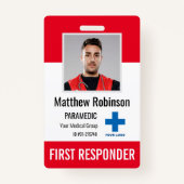 Persoonlijke eerste antwoordapparaat voor foto-ID- Badge (Voorkant)