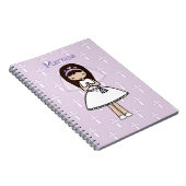 Persoonlijke eerste communiqué-dag Latina Girl Notitieboek (Rechterzijde)