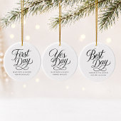 Persoonlijke Eerste Dag Trouw Kerst Ornament
