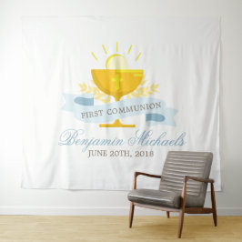 Persoonlijke Eerste Heilige Communie Jongens Wandkleed