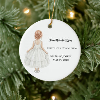 Persoonlijke Eerste Heilige Communie Meisjes  Keramisch Ornament