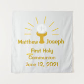 Persoonlijke Eerste Heilige Communie  Wandkleed (Voorkant (horizontaal))