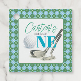 Persoonlijke 'Eerste Hole-in-One' Golf Cadeautag Bedankjes Labels