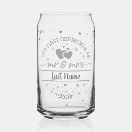 Persoonlijke Eerste Kerst Mis en Mevrouw Blikvorm Glas
