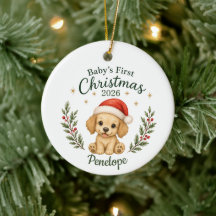 Persoonlijke eerste kerst van de baby "Puppy"