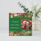 Persoonlijke Eerste Kerstdag Foto Feestdagenkaart (Staand voorkant)