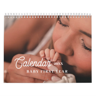 Persoonlijke eerste levensjaar baby kalender