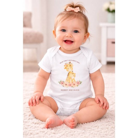 Persoonlijke Eerste Moederdag  Mama & Baby Naam Romper