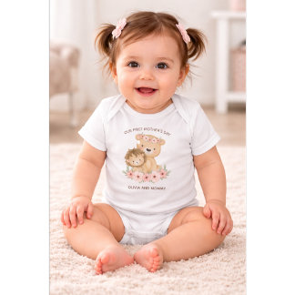 Persoonlijke Eerste Moederdag  Mama & Baby Naam Romper