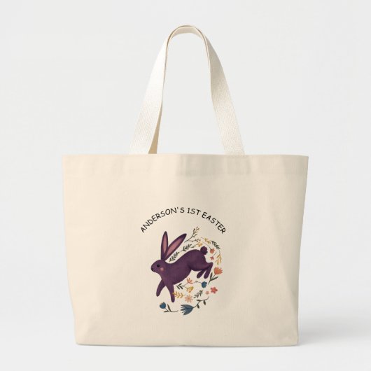 Persoonlijke eerste Pasen mini tas met naam Nephe (Voorkant)