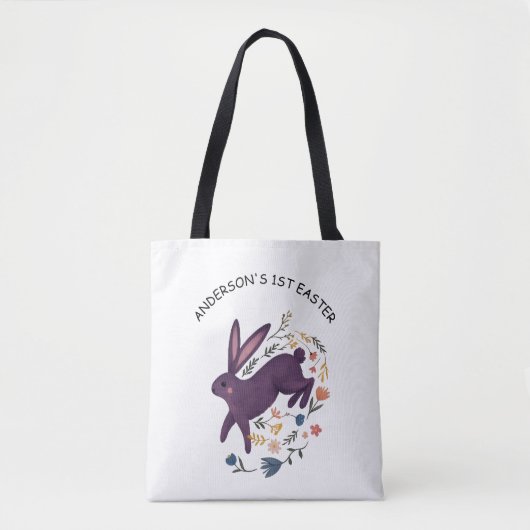 Persoonlijke eerste Pasen mini tas met naam Nephe (Voorkant)
