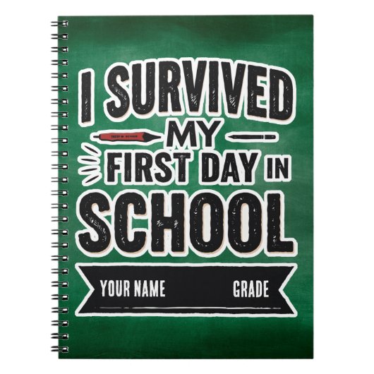 Persoonlijke Eerste Schooldag Kunst Notitieboek (Voorkant)