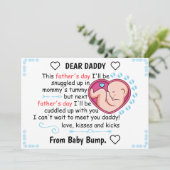 Persoonlijke eerste vaderdag 2023 van Son Feestdagenkaart (Staand voorkant)