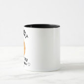 Persoonlijke eerste vaderdag, pappa en leeuwerik mok (Midden)