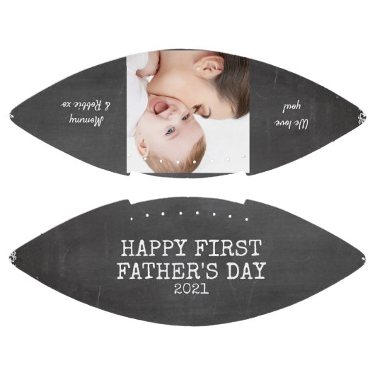 Persoonlijke eerste vaders Dag Chalkboard Foto American Football (Panelen)