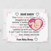 Persoonlijke eerste vaders dag van de dochter feestdagenkaart (Voorkant)