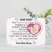 Persoonlijke eerste vaders dag van de dochter feestdagenkaart (Staand voorkant)