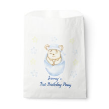 Persoonlijke eerste verjaardag Teddybeer Jongen