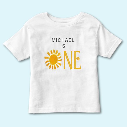 Persoonlijke Eerste Verjaardag Zonneschijn Kinder Shirts