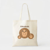 Persoonlijke Egel Kawaii-Canvas tas (Voorkant)