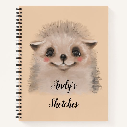 Persoonlijke Egel Schets Notitieboek (Voorkant)