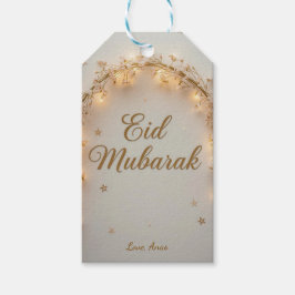 Persoonlijke Eid Mubarak  Cadeaulabel